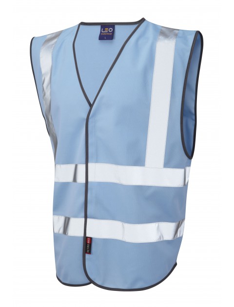 Leo Pilton Reflective Waistcoat - Sky Clothing